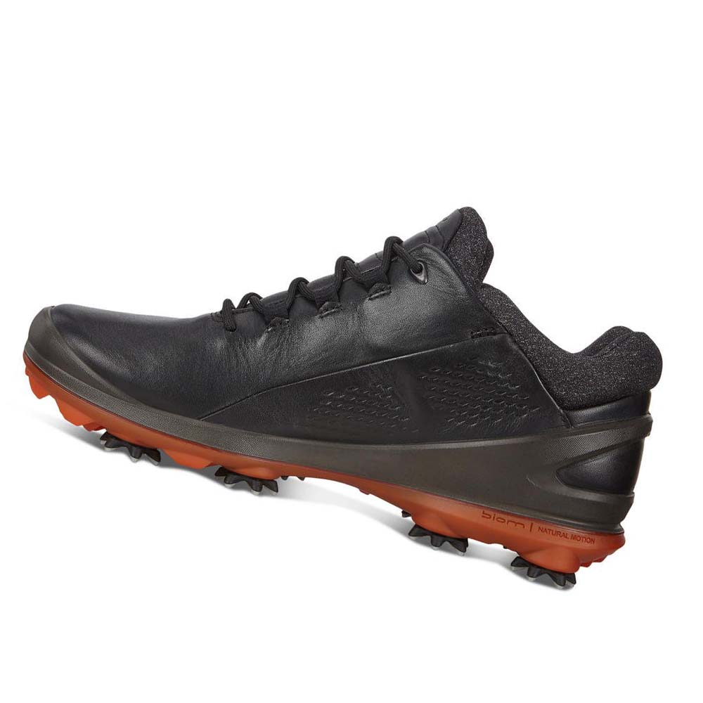 Men's Ecco Biom G3 Cleated Golf Shoes Black | USA 541KOR